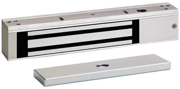 Electromagnetic door lock with armature plate